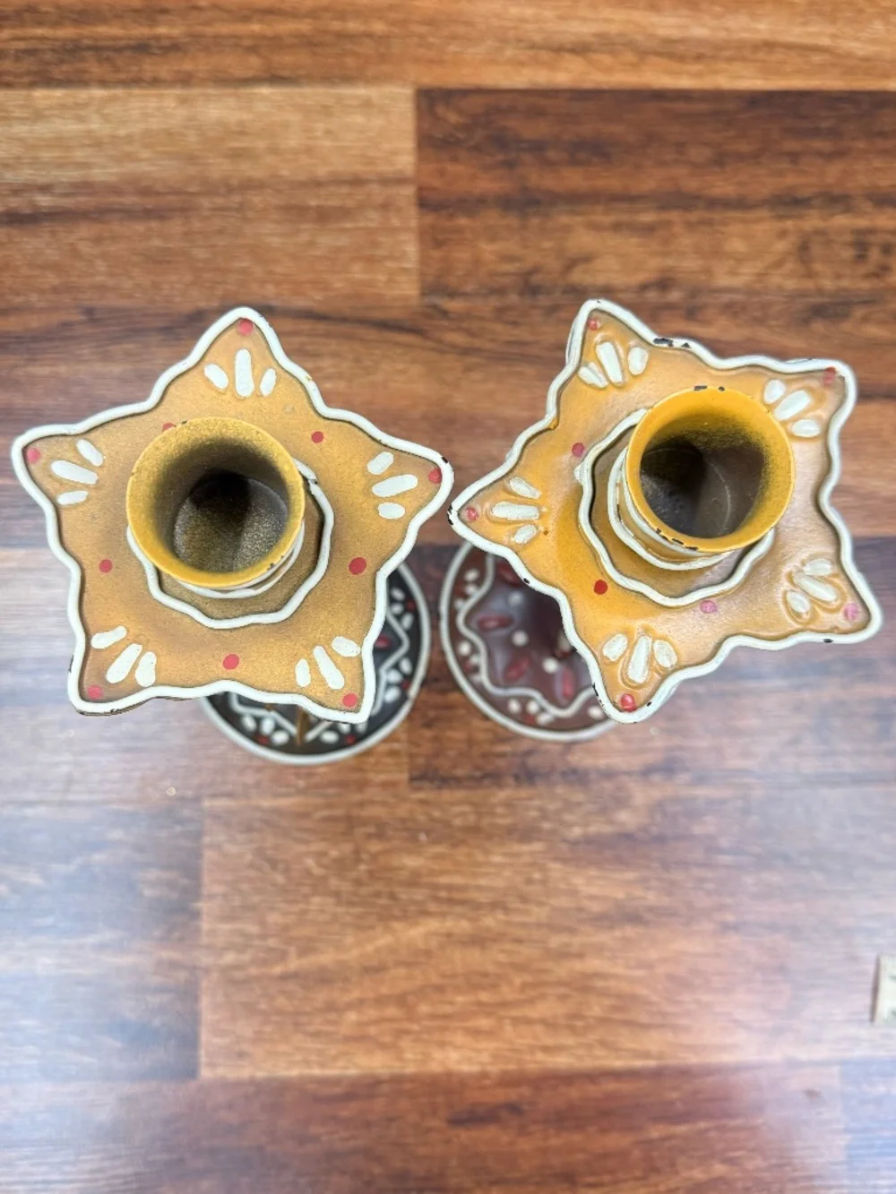 Gingerbread Candle Holders and Gingerbread “Holiday Kitchen” Sign